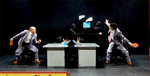 Businessman Ping Pong / サラリーマン・ピンポン 　会社の上司と部下の大決戦！